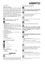 Предварительный просмотр 75 страницы VERTO 51G096 Instruction Manual