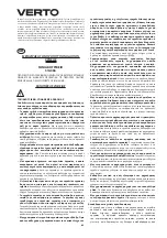 Предварительный просмотр 82 страницы VERTO 51G096 Instruction Manual