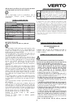 Предварительный просмотр 87 страницы VERTO 51G096 Instruction Manual