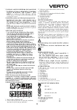 Preview for 33 page of VERTO 51G098 Instruction Manual