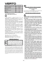 Preview for 36 page of VERTO 51G098 Instruction Manual