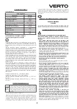 Preview for 41 page of VERTO 51G098 Instruction Manual