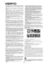 Preview for 52 page of VERTO 51G098 Instruction Manual