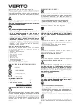 Preview for 72 page of VERTO 51G098 Instruction Manual