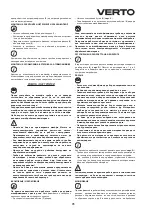 Preview for 73 page of VERTO 51G098 Instruction Manual