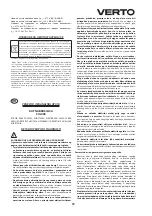 Preview for 75 page of VERTO 51G098 Instruction Manual