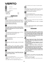 Preview for 82 page of VERTO 51G098 Instruction Manual