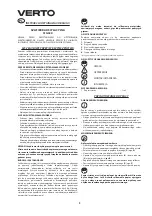 Предварительный просмотр 4 страницы VERTO 51G320 Instruction Manual