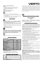 Предварительный просмотр 25 страницы VERTO 51G320 Instruction Manual