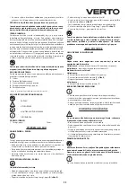 Предварительный просмотр 31 страницы VERTO 51G320 Instruction Manual