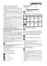 Preview for 27 page of VERTO 51G330 Instruction Manual