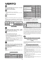 Предварительный просмотр 30 страницы VERTO 52G057 Instruction Manual