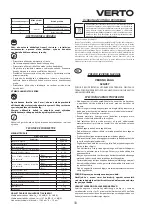 Предварительный просмотр 33 страницы VERTO 52G057 Instruction Manual