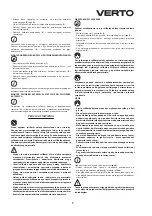 Предварительный просмотр 7 страницы VERTO 52G105 Instruction Manual