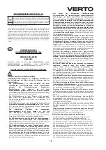 Предварительный просмотр 15 страницы VERTO 52G105 Instruction Manual