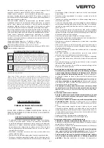 Preview for 31 page of VERTO 52G311 Instruction Manual