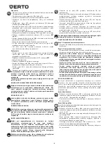 Предварительный просмотр 8 страницы VERTO 52G400 Instruction Manual