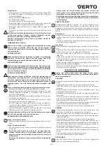 Предварительный просмотр 13 страницы VERTO 52G400 Instruction Manual