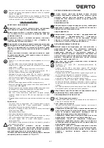 Предварительный просмотр 21 страницы VERTO 52G400 Instruction Manual