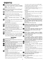 Предварительный просмотр 66 страницы VERTO 52G400 Instruction Manual