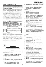 Preview for 13 page of VERTO 52G530 Instruction Manual