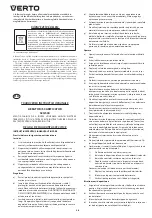 Preview for 28 page of VERTO 52G530 Instruction Manual