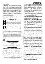 Preview for 39 page of VERTO 52G585 Instruction Manual