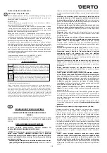 Preview for 59 page of VERTO 52G585 Instruction Manual