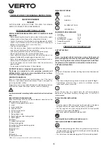 Preview for 10 page of VERTO 52G607 Instruction Manual