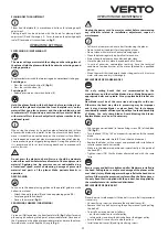 Preview for 11 page of VERTO 52G607 Instruction Manual