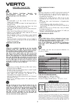 Preview for 14 page of VERTO 52G607 Instruction Manual