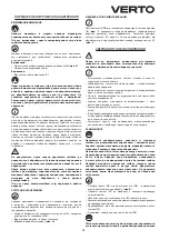 Preview for 19 page of VERTO 52G607 Instruction Manual