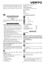 Preview for 43 page of VERTO 52G607 Instruction Manual