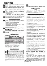 Предварительный просмотр 20 страницы VERTO 52G710 Instruction Manual