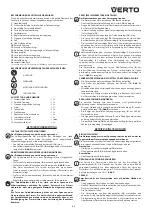 Предварительный просмотр 21 страницы VERTO 52G710 Instruction Manual