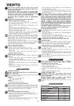 Предварительный просмотр 34 страницы VERTO 52G710 Instruction Manual