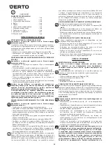 Предварительный просмотр 38 страницы VERTO 52G710 Instruction Manual