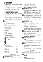 Предварительный просмотр 40 страницы VERTO 52G710 Instruction Manual