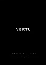 Предварительный просмотр 1 страницы Vertu LIFE VISION User Manual