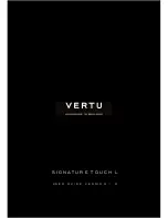 Vertu SIGNATURE TOUCH User Manual preview