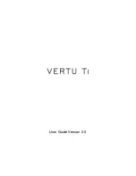 Preview for 1 page of Vertu Ti User Manual