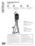 Предварительный просмотр 2 страницы VERTUO 44001398 Assembly Manual