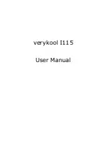 Verykool I115 User Manual preview