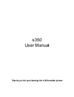 Verykool s350 User Manual preview