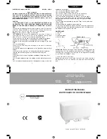 Ves Electric VMD-2 Instruction Manual предпросмотр