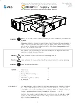 Preview for 1 page of VES Colourfan Series Installation, Operation And Maintenance Manual