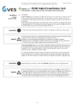 Preview for 8 page of VES Ecovent EVHR Installation, Operation And Maintenance Manual