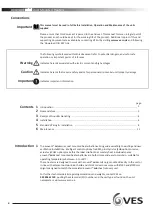 Preview for 2 page of VES ecovent mini Operation & Maintenance Manual