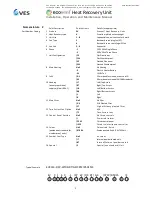 Preview for 2 page of VES ecovent Installation, Operation And Maintenance Manual