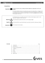 Предварительный просмотр 2 страницы VES t-line 120 Operation & Maintenance Manual